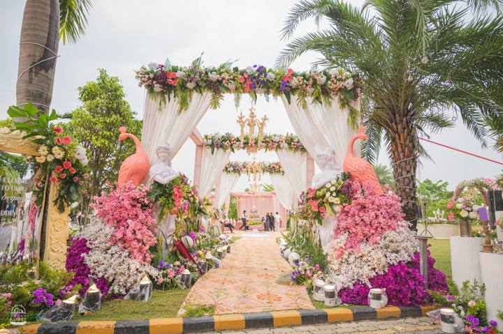 Floral entrance